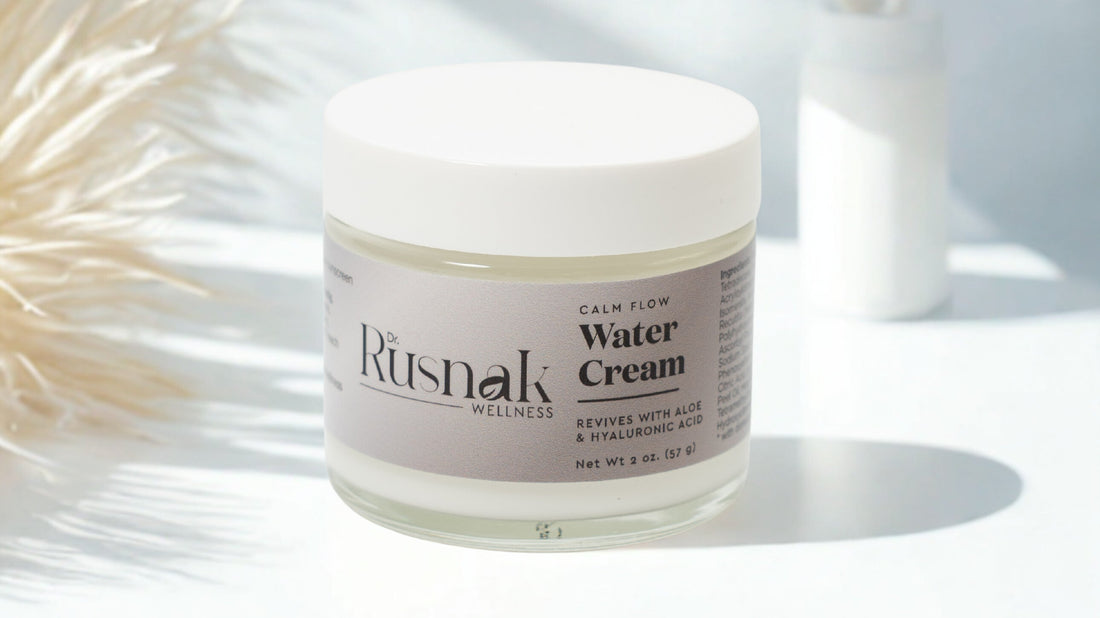 Lightweight Calm Flow Water Cream moisturizer with smooth gel-cream texture designed to support calm, balanced hydration for sensitive skin