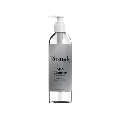 Dr. Rusnak Wellness Qi Clear AHA Cleanser bottle on a white background
